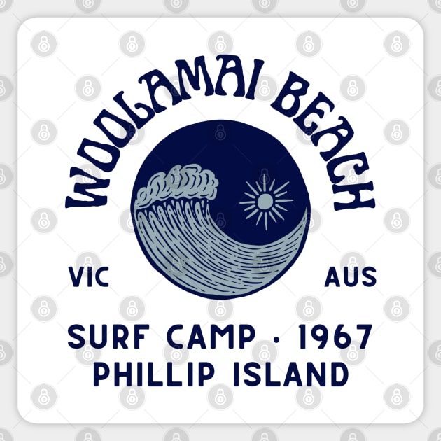 Woolamai Beach Surf Camp Sticker by Timeless Chaos